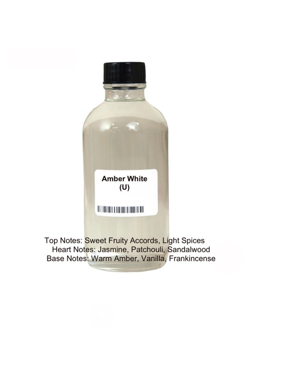 Amber White 4oz Fragrance Oil Ships Today